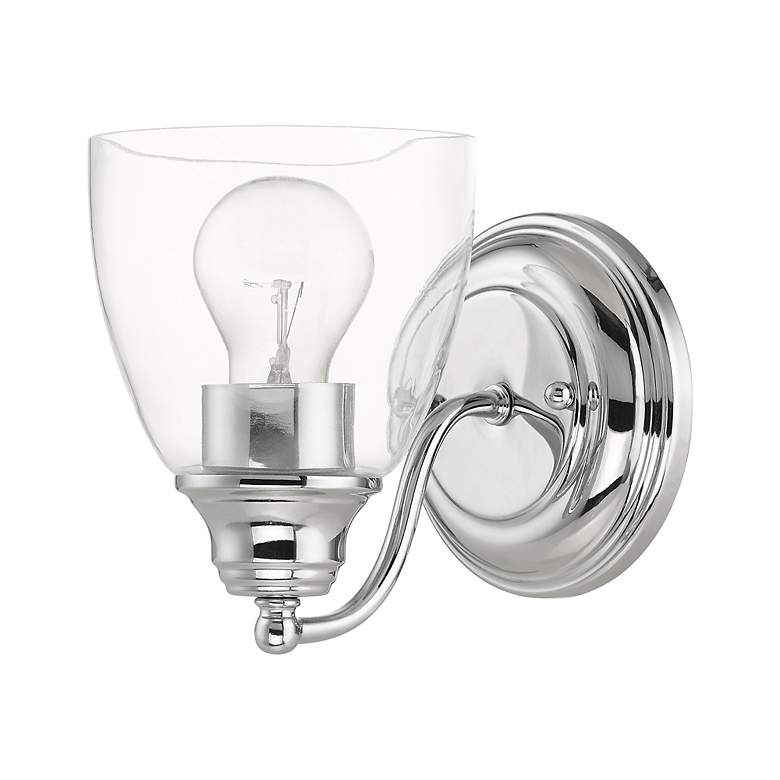 Image 2 Montgomery 1 Light Polished Chrome Vanity Sconce more views