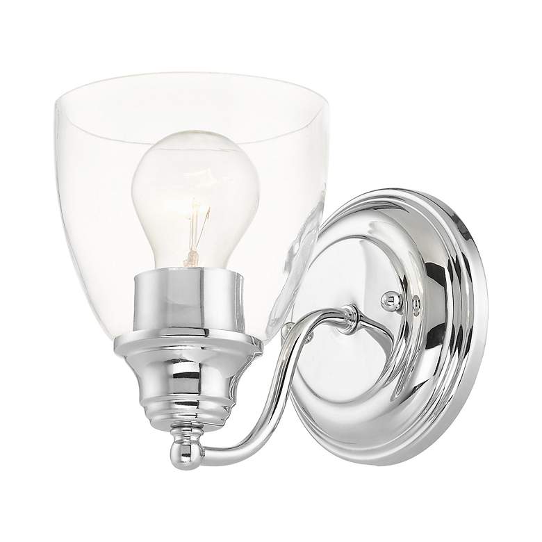 Image 4 Montgomery 1 Light Polished Chrome Vanity Sconce more views