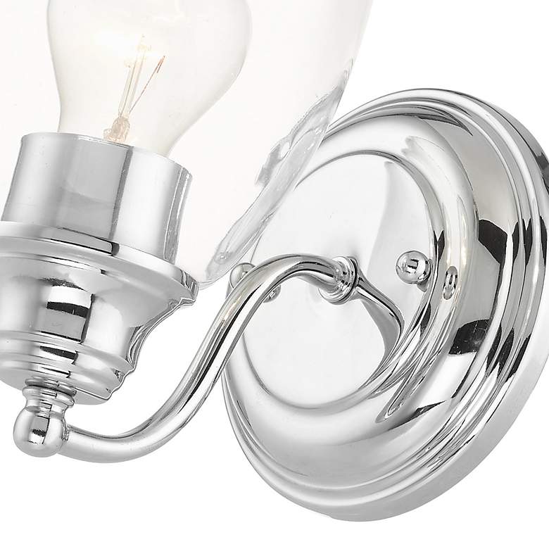 Image 7 Montgomery 1 Light Polished Chrome Vanity Sconce more views