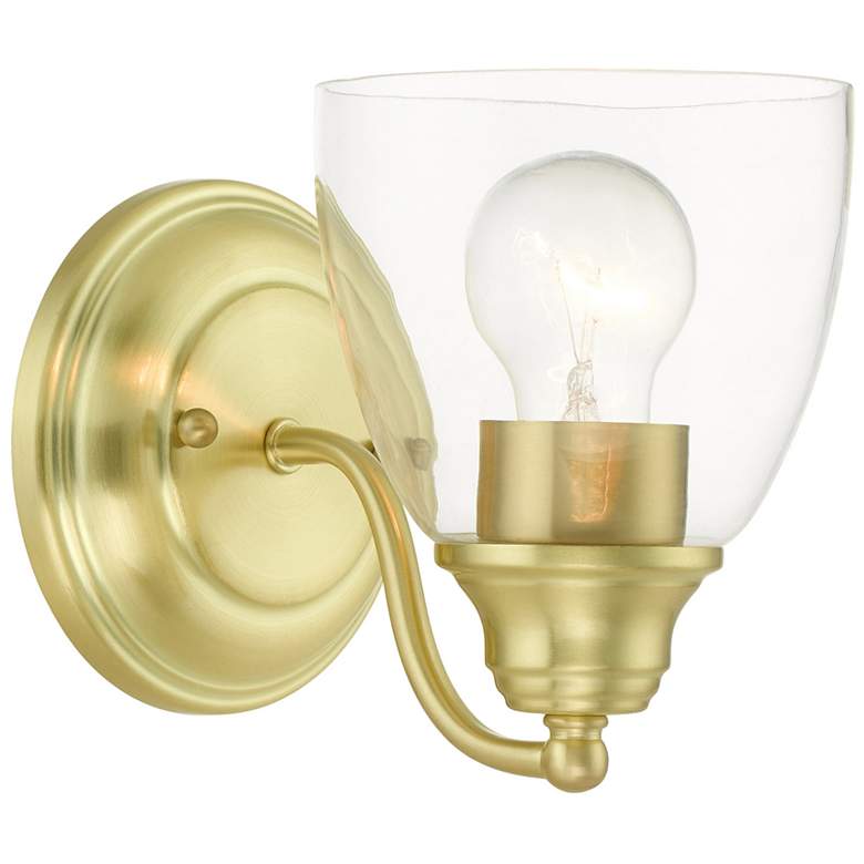 Image 1 Montgomery 1 Light Satin Brass Vanity Sconce