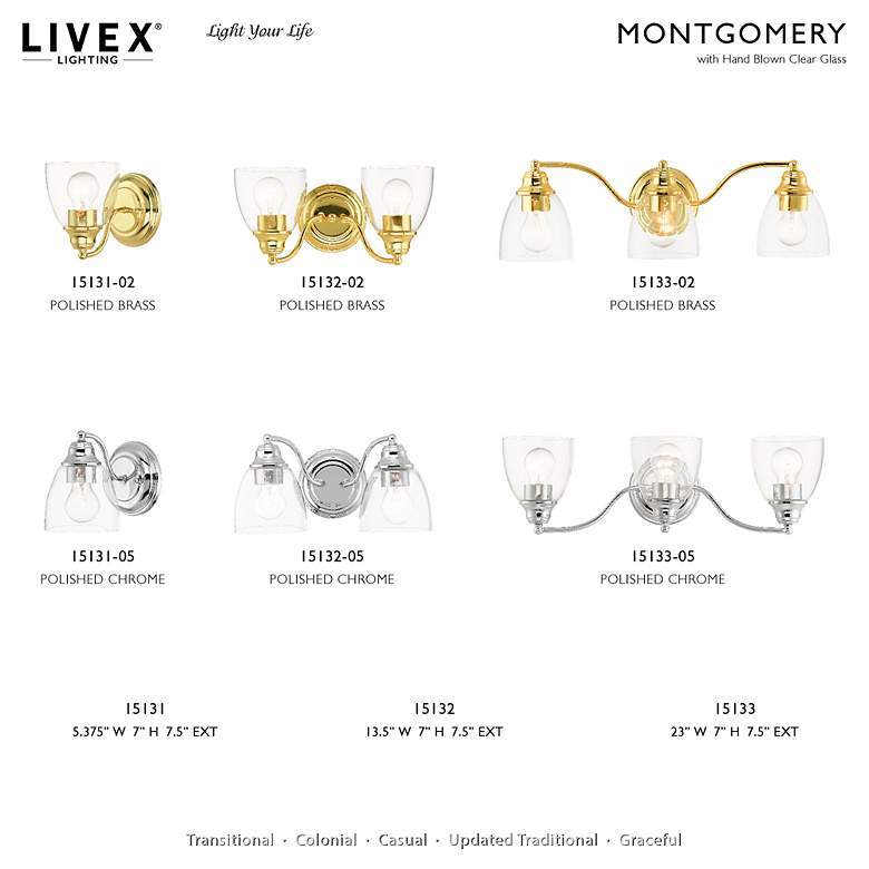 Image 2 Montgomery 1 Light Satin Brass Vanity Sconce more views