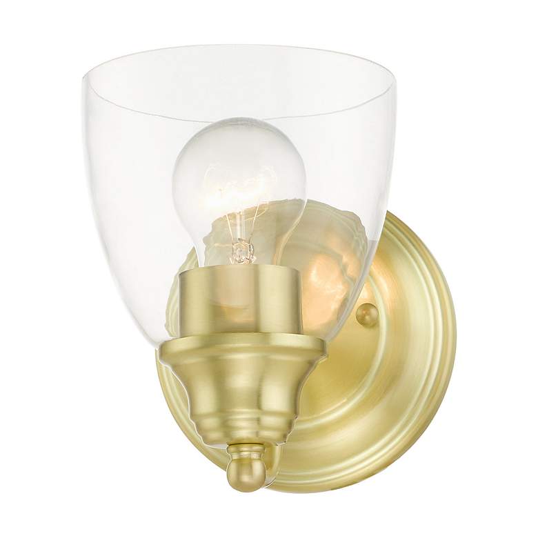 Image 4 Montgomery 1 Light Satin Brass Vanity Sconce more views