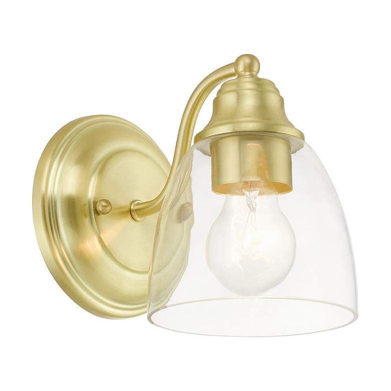 Image 5 Montgomery 1 Light Satin Brass Vanity Sconce more views