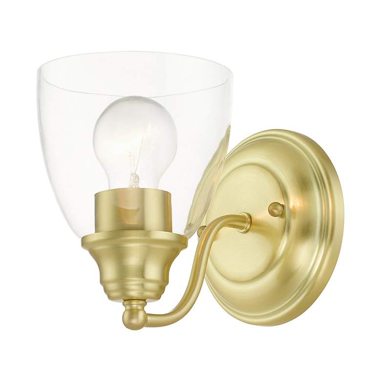 Image 6 Montgomery 1 Light Satin Brass Vanity Sconce more views