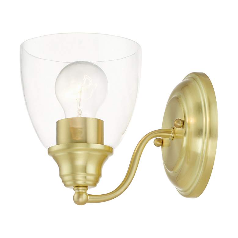 Image 7 Montgomery 1 Light Satin Brass Vanity Sconce more views