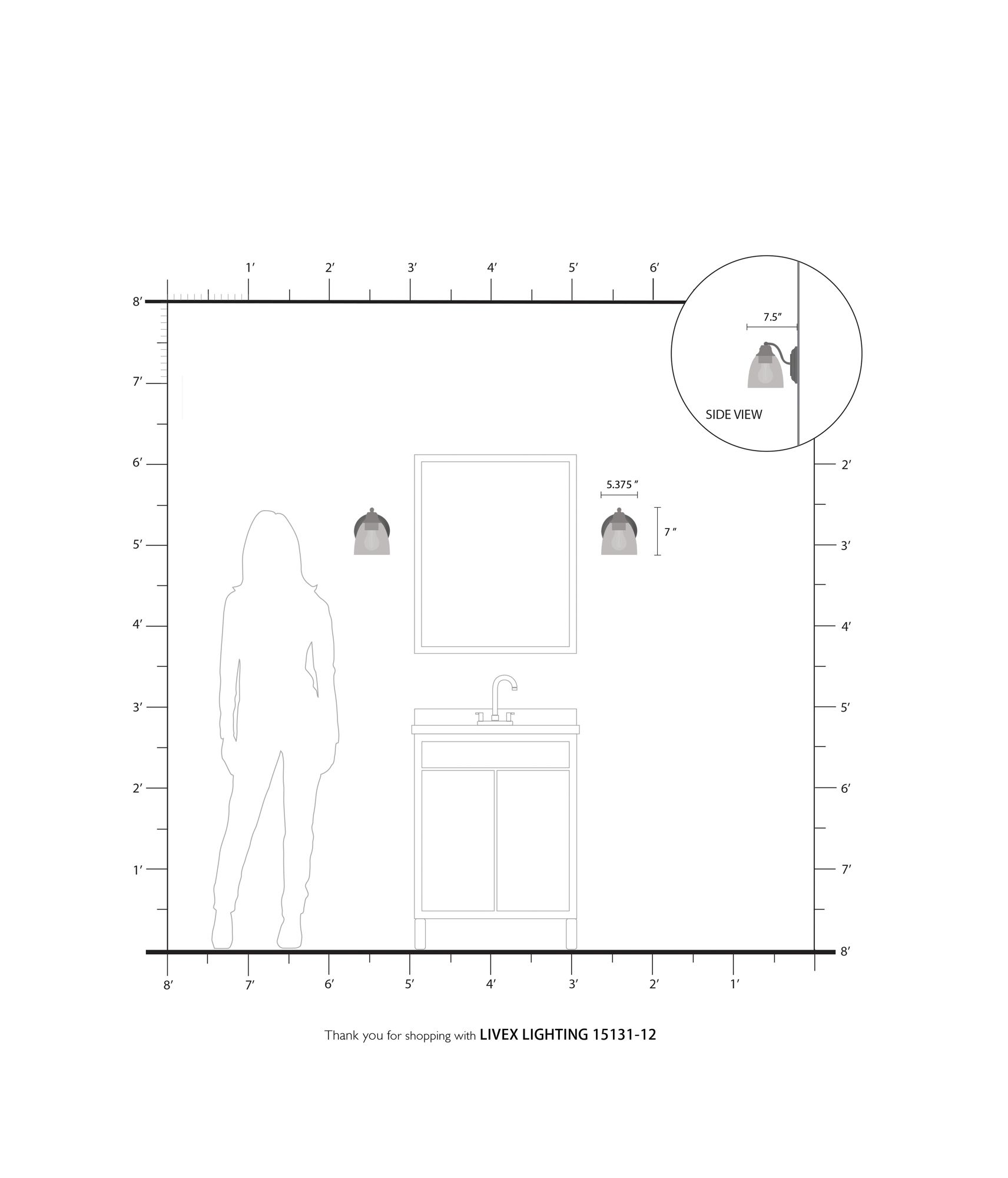 Montgomery 1 Light Satin Brass Vanity Sconce