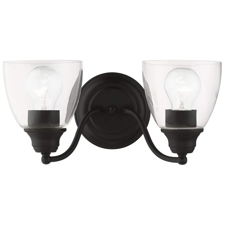 Image 1 Montgomery 2 Light Black Vanity Sconce