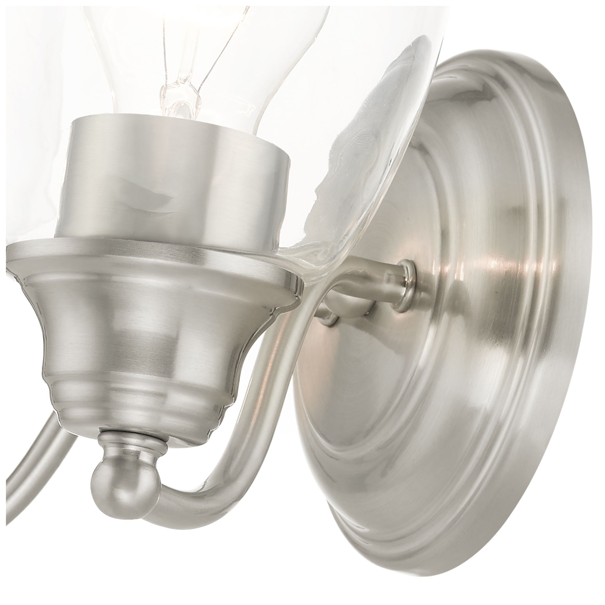 Montgomery 2 Light Brushed Nickel Vanity Sconce