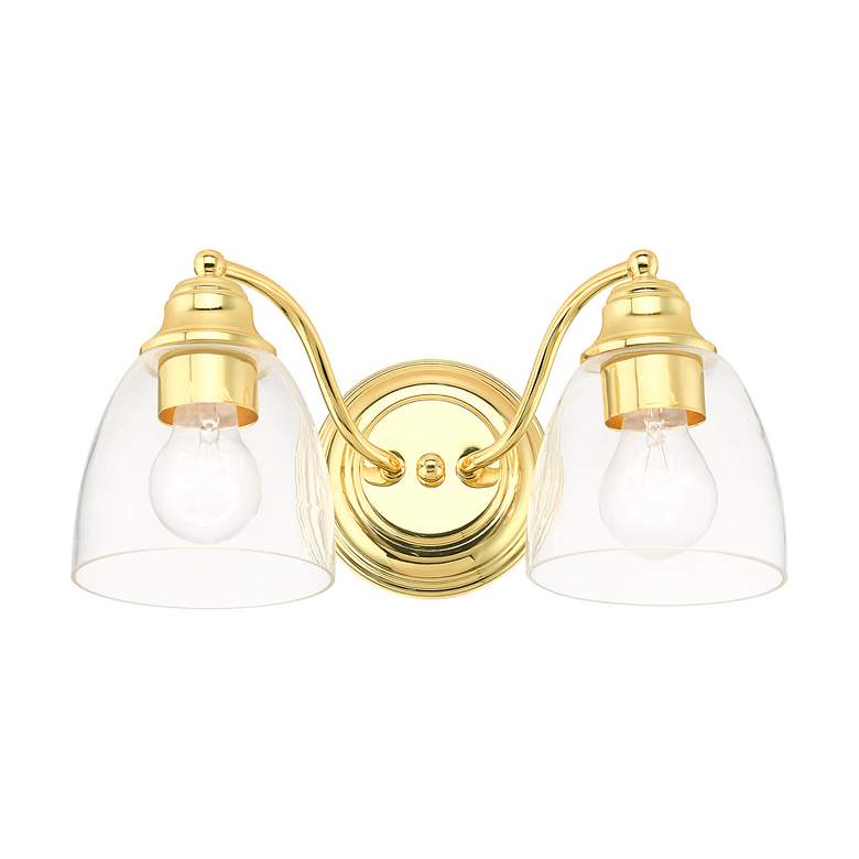 Image 4 Montgomery 2 Light Polished Brass Vanity Sconce more views