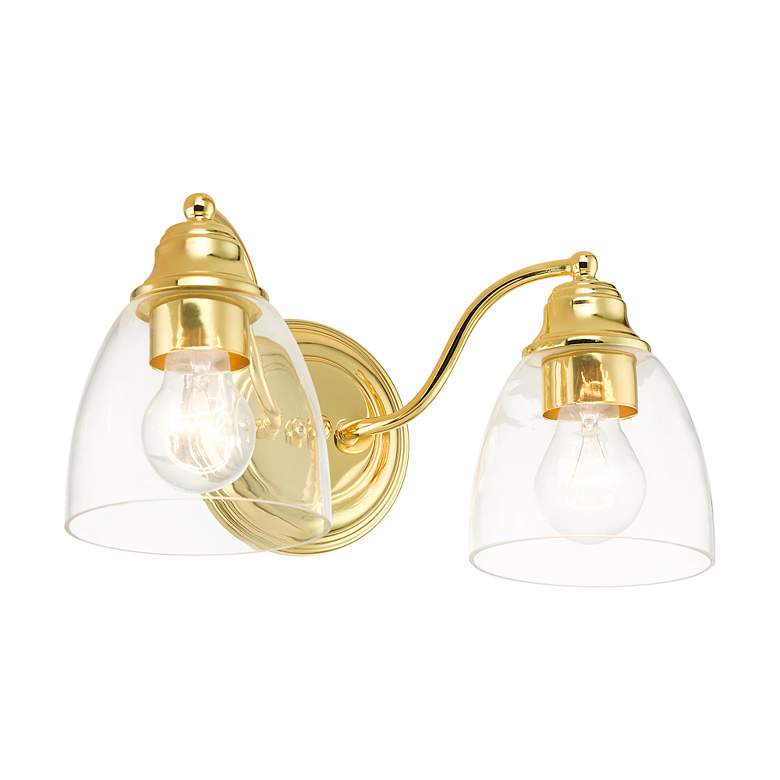Image 5 Montgomery 2 Light Polished Brass Vanity Sconce more views