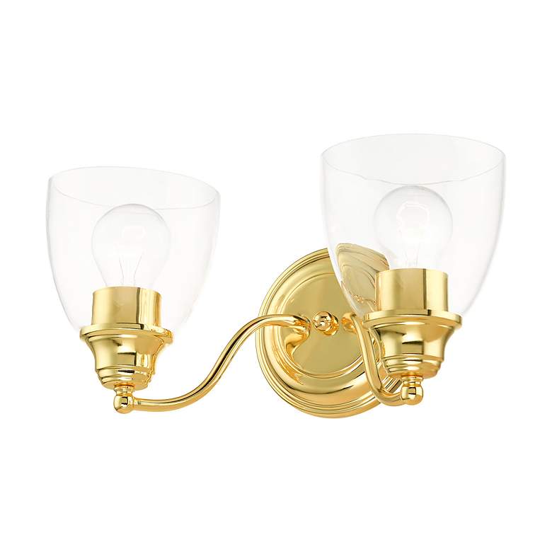 Image 6 Montgomery 2 Light Polished Brass Vanity Sconce more views