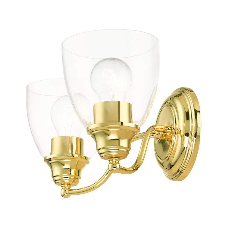 Image 7 Montgomery 2 Light Polished Brass Vanity Sconce more views