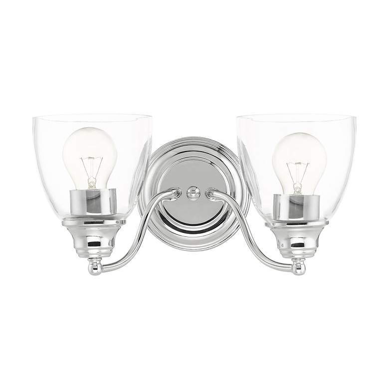 Image 2 Montgomery 2 Light Polished Chrome Vanity Sconce more views