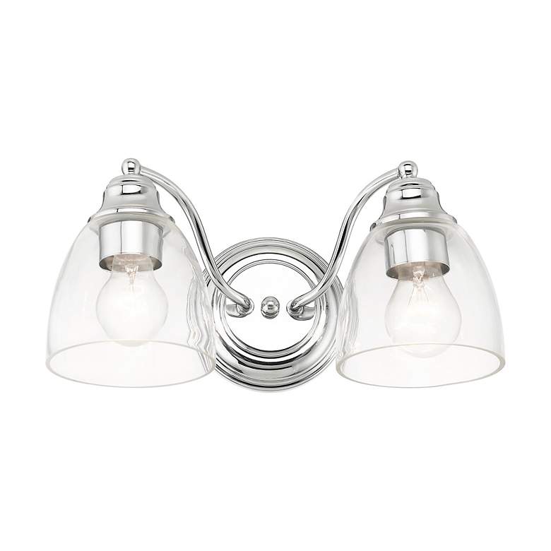 Image 4 Montgomery 2 Light Polished Chrome Vanity Sconce more views
