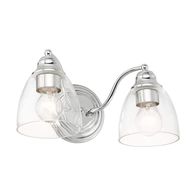 Image 5 Montgomery 2 Light Polished Chrome Vanity Sconce more views