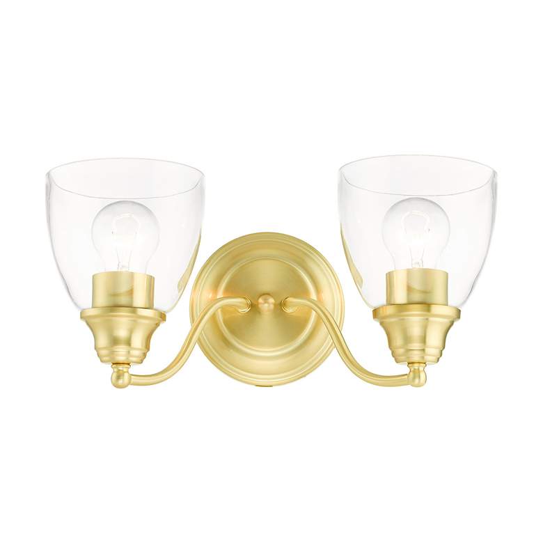 Image 3 Montgomery 2 Light Satin Brass Vanity Sconce more views