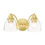 4_Montgomery 2 Light Satin Brass Vanity Sconce more views