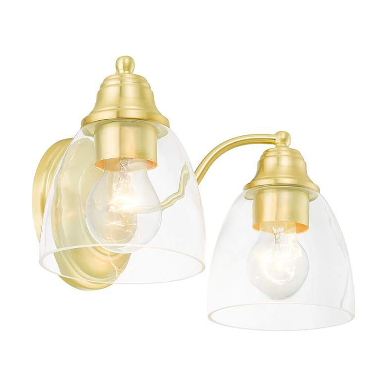 Image 5 Montgomery 2 Light Satin Brass Vanity Sconce more views