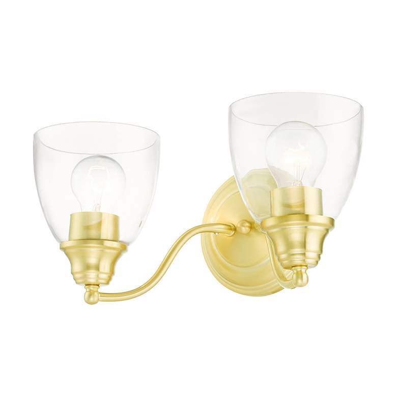 Image 6 Montgomery 2 Light Satin Brass Vanity Sconce more views