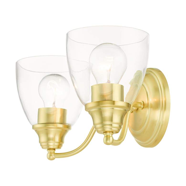 Image 7 Montgomery 2 Light Satin Brass Vanity Sconce more views