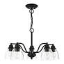 4_Montgomery 24" Wide Black 5-Light Chandelier more views