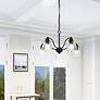 Montgomery 24" Wide Black 5-Light Chandelier in scene
