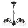5_Montgomery 24" Wide Black 5-Light Chandelier more views