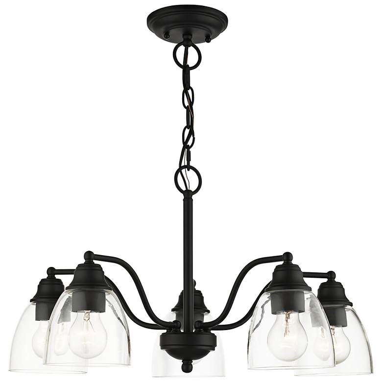 Image 6 Montgomery 24" Wide Black 5-Light Chandelier more views