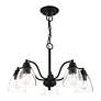 6_Montgomery 24" Wide Black 5-Light Chandelier more views