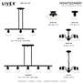 Montgomery 24" Wide Black 5-Light Chandelier in scene