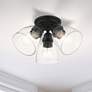 Thumbnail1 of Montgomery 3 Light Black Flush Mount