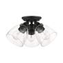 Thumbnail3 of Montgomery 3 Light Black Flush Mount more views