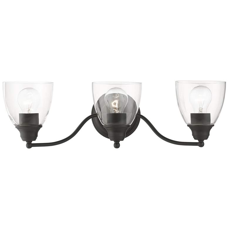 Image 2 Montgomery 3 Light Black Vanity Sconce
