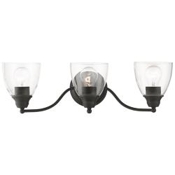 Montgomery 3 Light Black Vanity Sconce