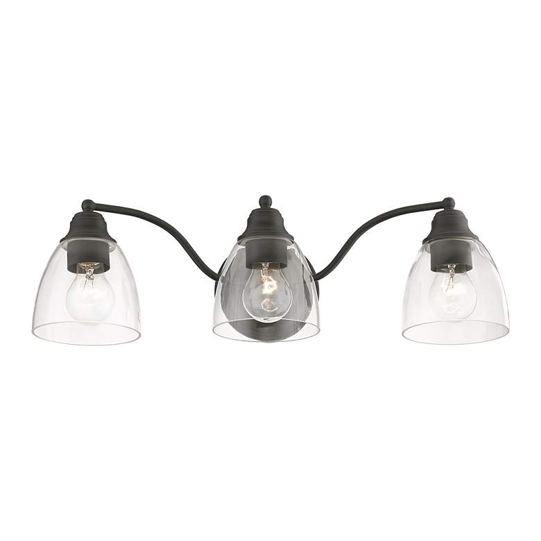 Image 3 Montgomery 3 Light Black Vanity Sconce more views