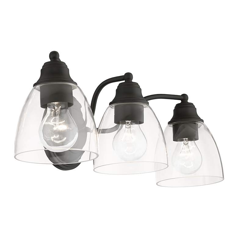 Image 7 Montgomery 3 Light Black Vanity Sconce more views
