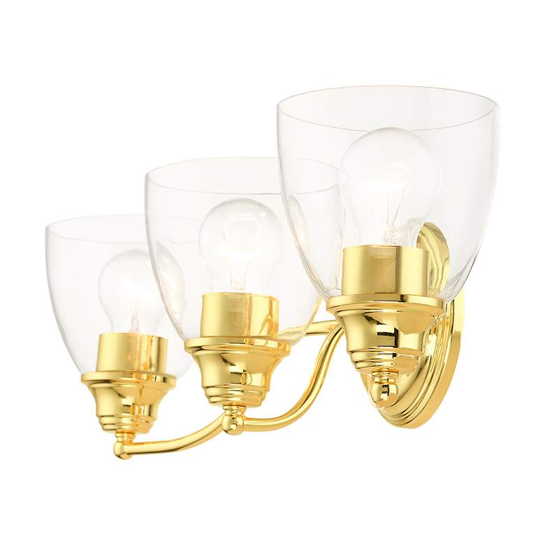 Image 7 Montgomery 3 Light Polished Brass Vanity Sconce more views