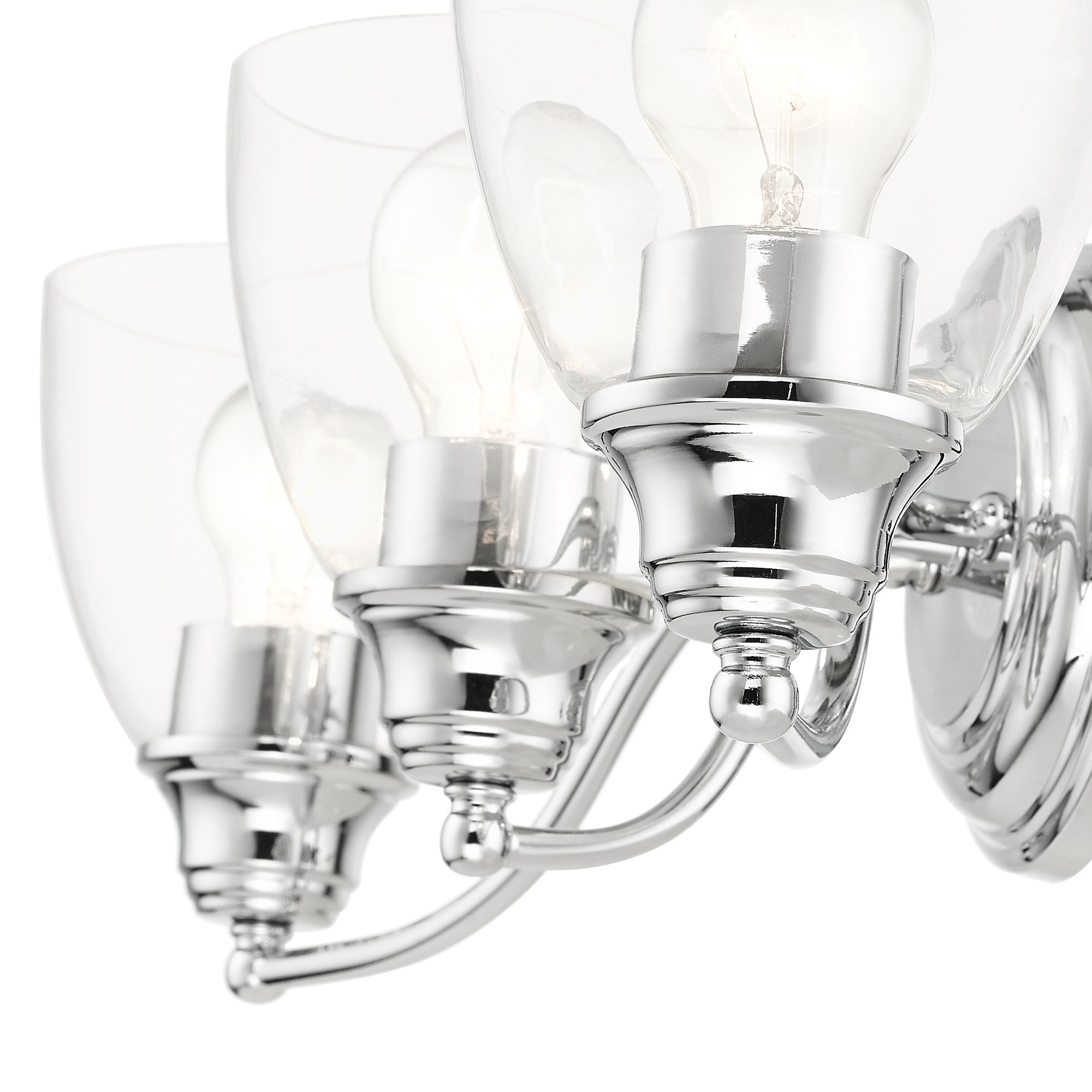 Montgomery 3 Light Polished Chrome Vanity Sconce