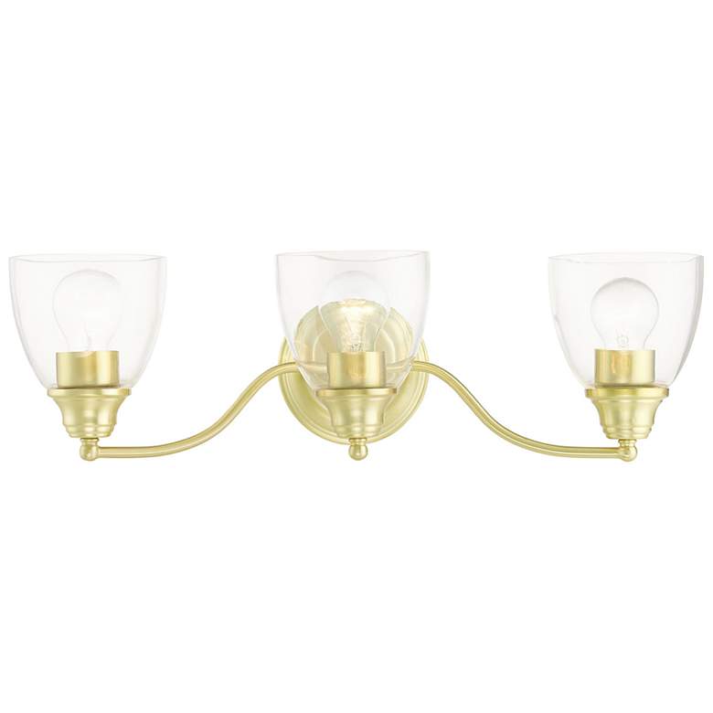 Image 1 Montgomery 3 Light Satin Brass Vanity Sconce