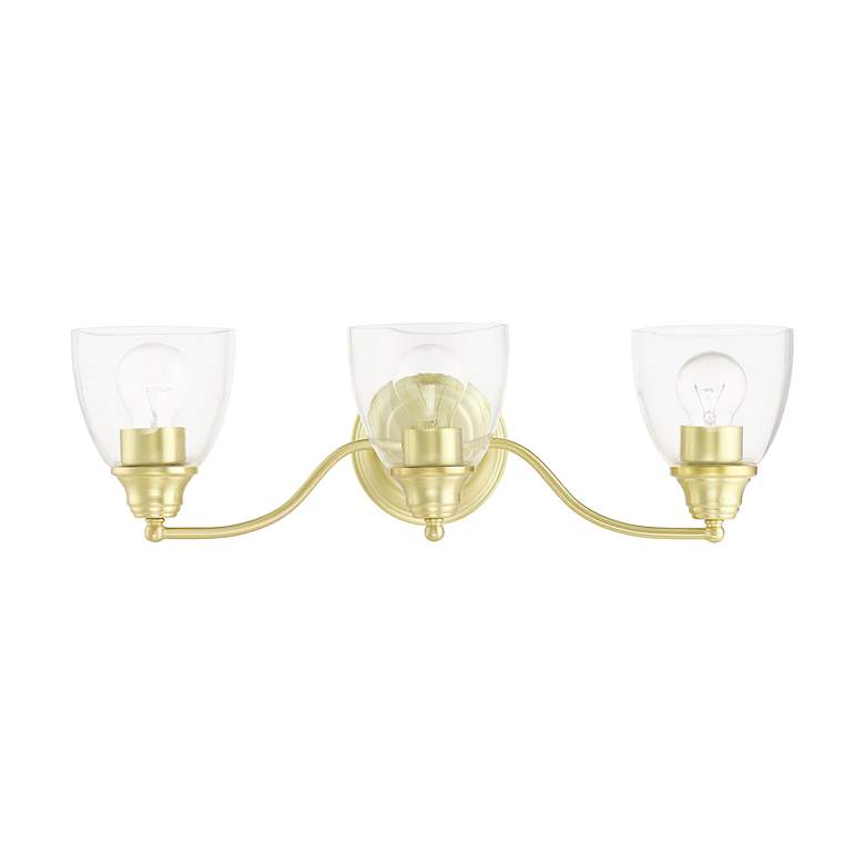 Image 2 Montgomery 3 Light Satin Brass Vanity Sconce more views