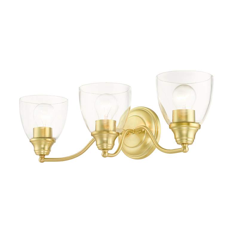 Image 6 Montgomery 3 Light Satin Brass Vanity Sconce more views