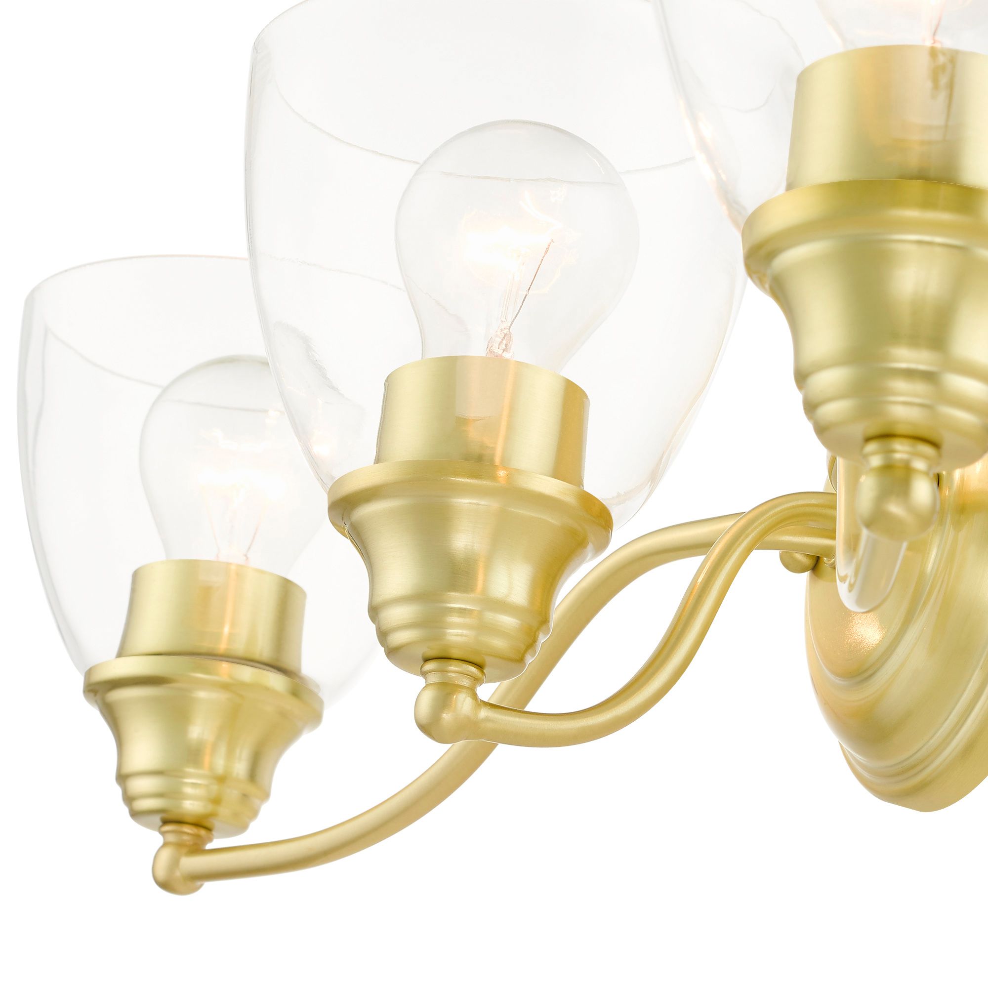 Montgomery 3 Light Satin Brass Vanity Sconce