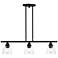Montgomery 30" Wide Black 3-Light Linear Pendant