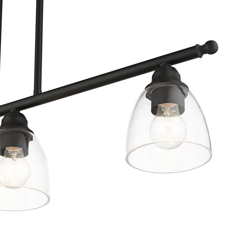 Image 5 Montgomery 30" Wide Black 3-Light Linear Pendant more views