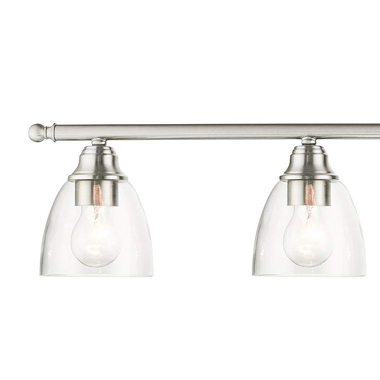 Image 4 Montgomery 42" Wide Brushed Nickel 5-Light Island Chandelier more views