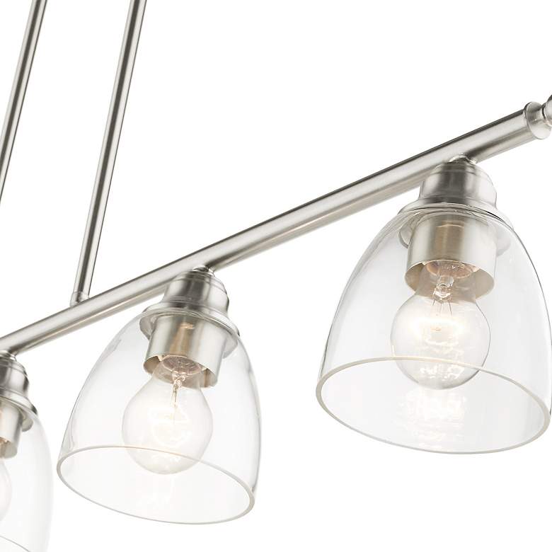 Image 5 Montgomery 42" Wide Brushed Nickel 5-Light Island Chandelier more views