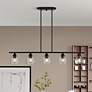 Thumbnail1 of Montgomery 45" Wide Black 5-Light Linear Chandelier