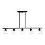 Thumbnail4 of Montgomery 45" Wide Black 5-Light Linear Chandelier more views