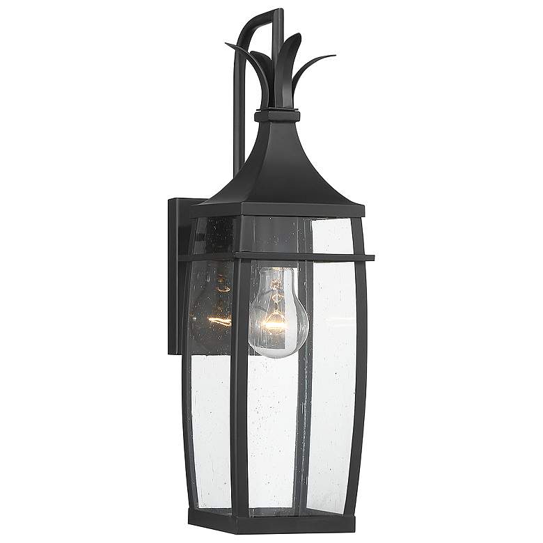 Image 1 Montpelier 1-Light Outdoor Wall Lantern in Matte Black