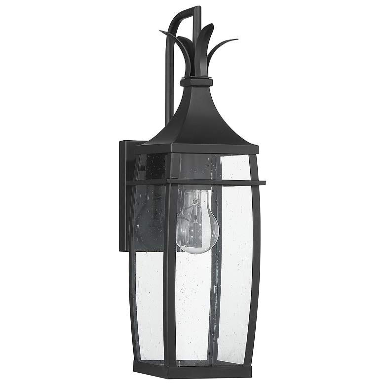 Image 2 Montpelier 1-Light Outdoor Wall Lantern in Matte Black more views